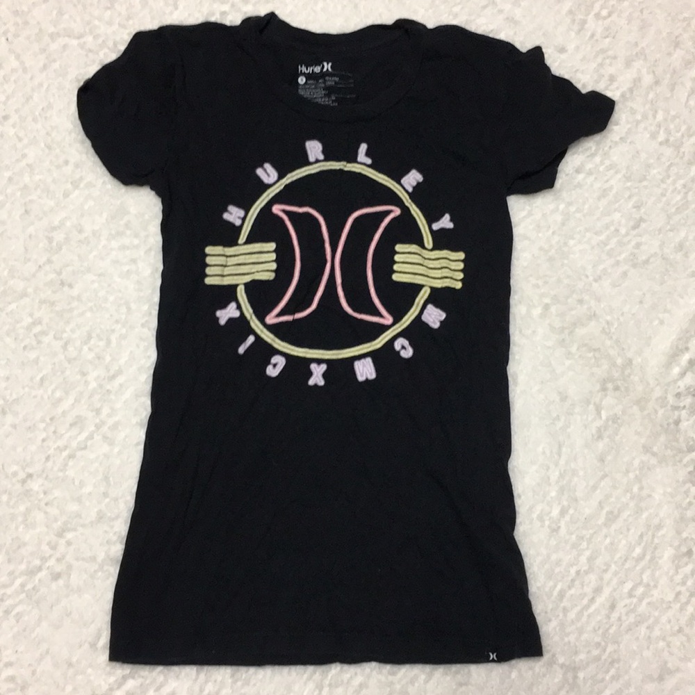 Hurley neon design shirt